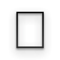 Black framed poster