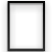 Black framed poster