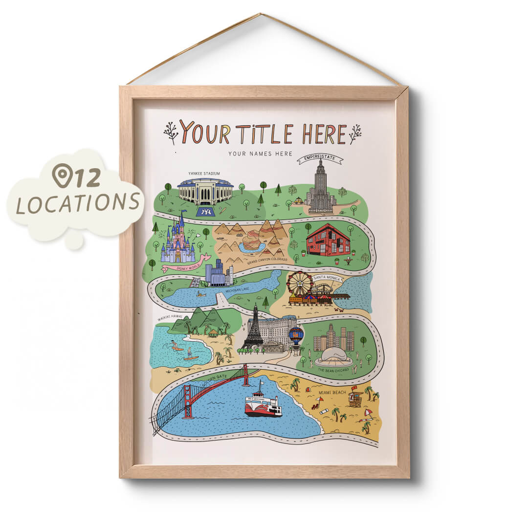 Custom Couple Map