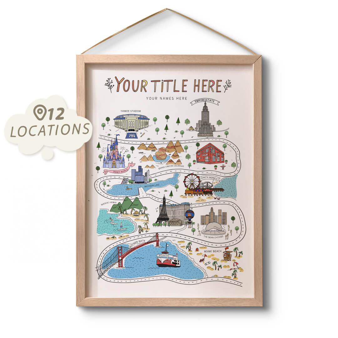 Custom Couple Map
