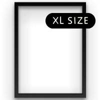 Black framed poster